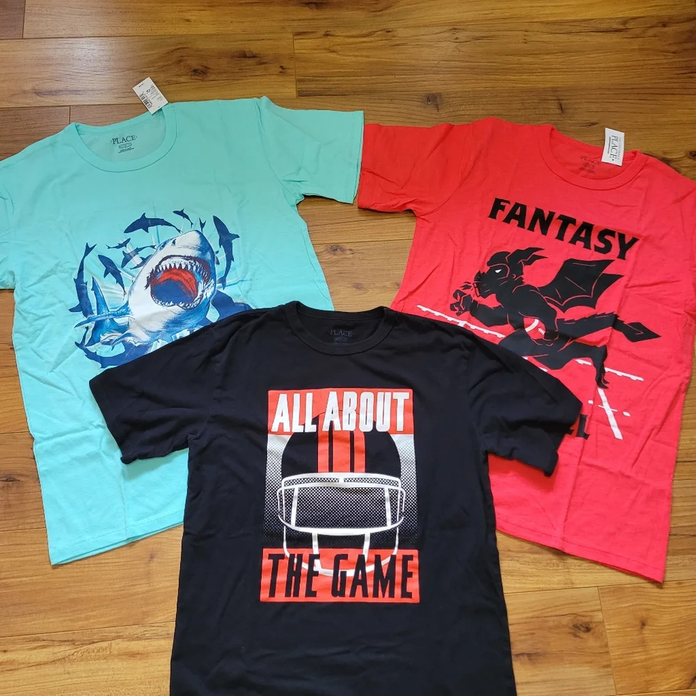 Children's Place T-shirt Lot Boy's Size XL/14 NWT